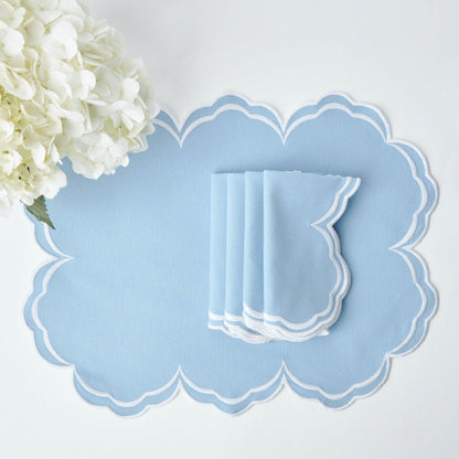 Serena Cornflower Blue Napkins (Set of 4)