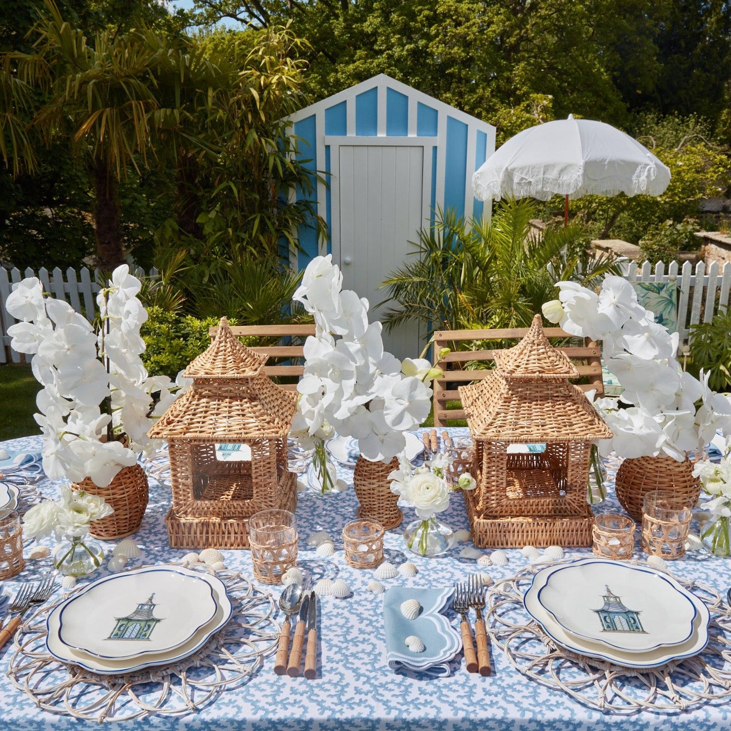 Serena Cornflower Blue Napkins (Set of 4)