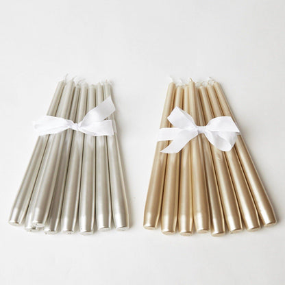 Silver Candles (Set of 8)