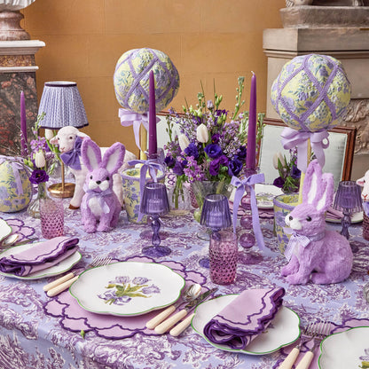 Eden Purple Ribboned Candle Set