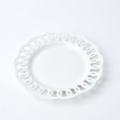 White Lace Dinner Plate
