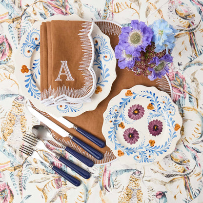 Caramel Alathea Linen Placemats & Napkins (Set of 4)