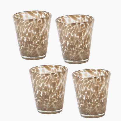 Dappled Sand Glasses (Set of 4)
