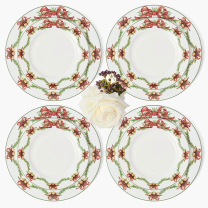 Acorn Garland Dinner & Starter Plates (Set of 8)