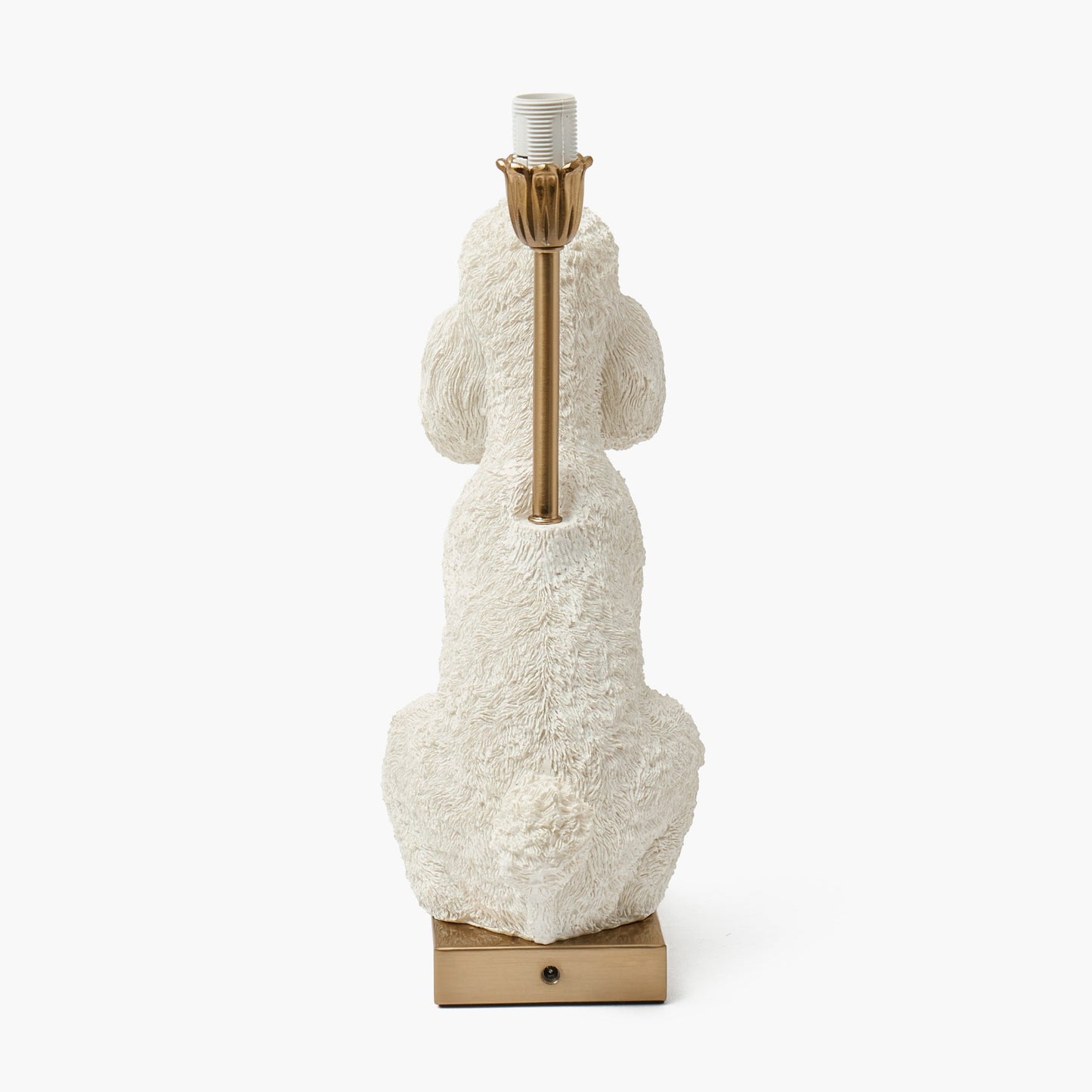 Fifi Poodle Rechargeable Lamp with Pink & Red Lotus Bow Shade (18cm)