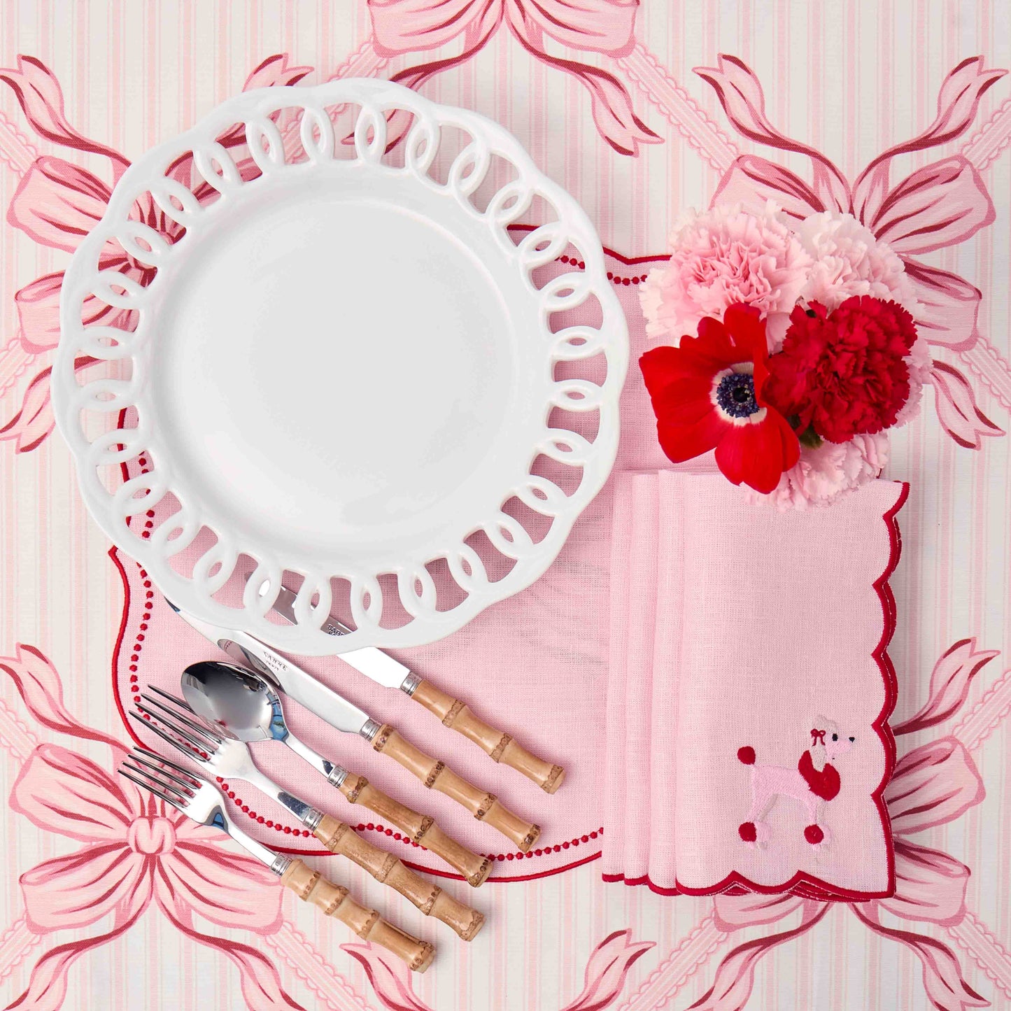 White Lace Dinner Plate
