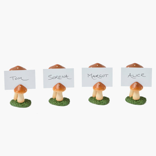 Mushroom Placecard Holders (Set of 4)