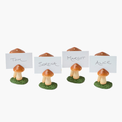 Mushroom Placecard Holders (Set of 4)