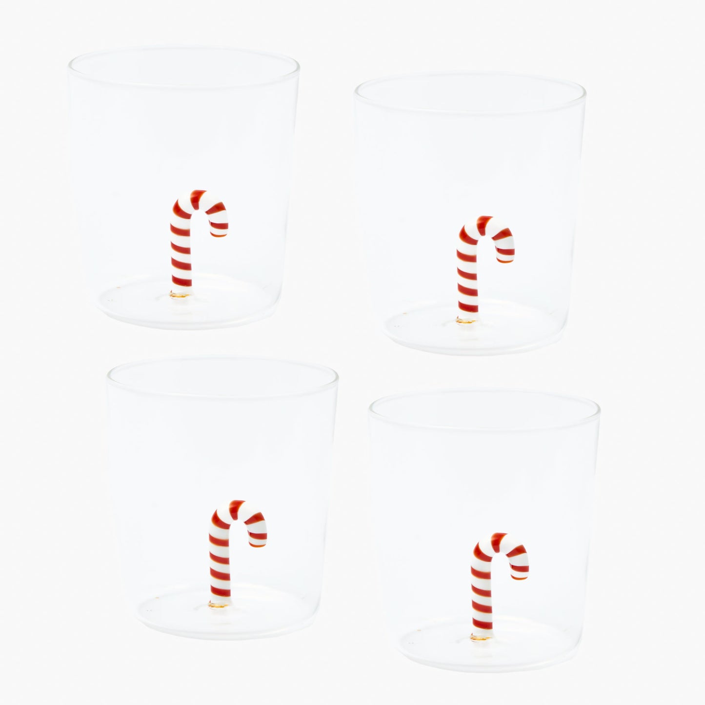 Candy Cane Glass (Set of 4)