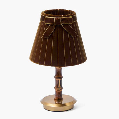 Burnt Bamboo Short Rechargeable Lamp