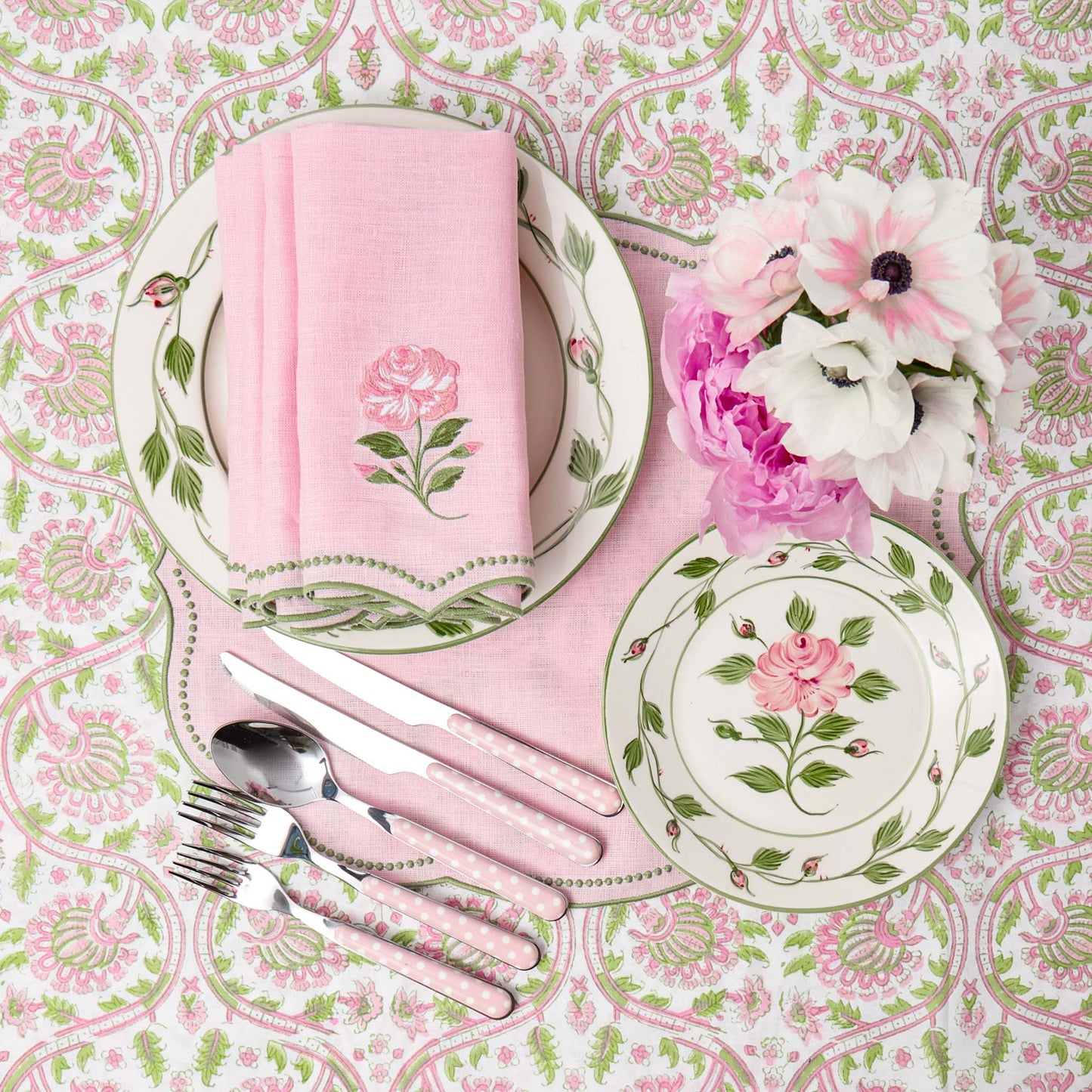 Rose Bud Starter Plates (Set of 4)