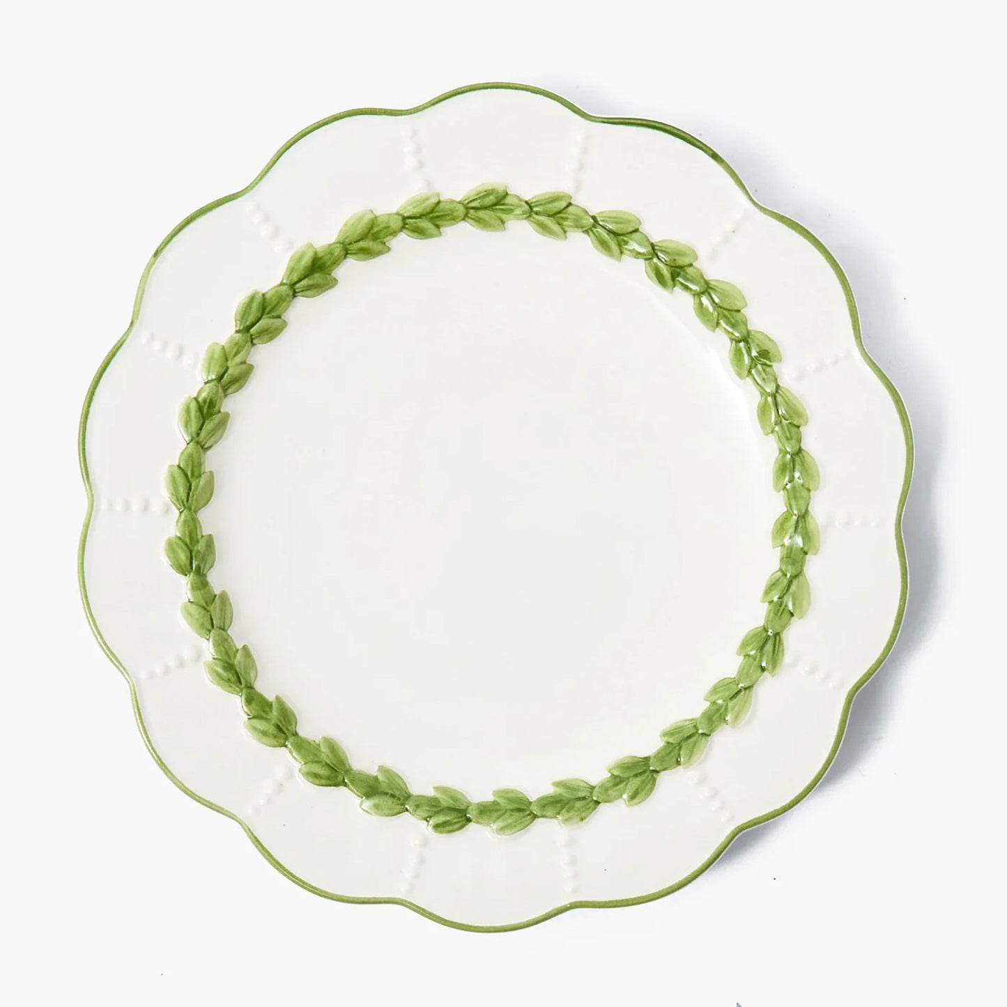Green Laurel Dinner Plates (Set of 4)