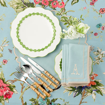 Green Laurel Dinner Plates (Set of 4)